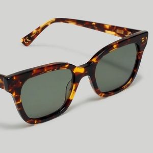 Madewell Pierport Sunglasses in Whiskey Tort